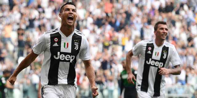 Gol Perdana Ronaldo di Seri A (sumber.bolanet.com)