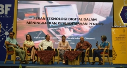 Talkshow Penulis Membangun Peradaban pada IIBF 2018. (Dok. Amad)