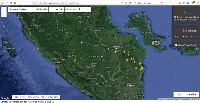hotspot versi Lapan