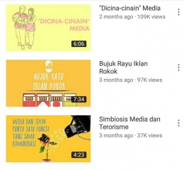 Beberapa cuplikan konten kritis dari Channel Youtube Remotivi