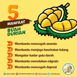 Manfaat Buah Durian. Dok @mpokduren