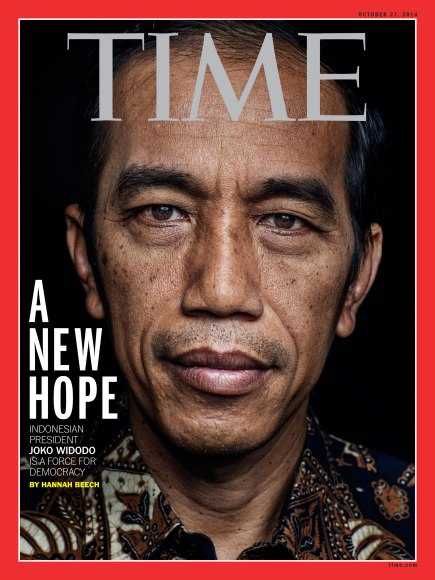 Cover Majalah Time : President Jokowi, A New Hope
