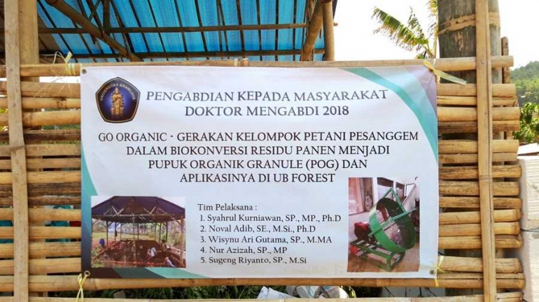 Banner kegiatan Pengabdian Masyarakat Doktor Mengabdi 2018 (Sumber : dokpri)