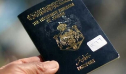 Paspor warga Palestina keluaran Yordania (dok.mee.net)