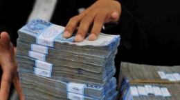 Tumpukan Uang Pecahan Rp 50.000 | Tribunnews.com