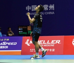 Ginting tampil hebat di China Open 2018/Foto: TwitterInaBadminton