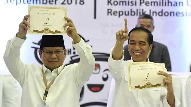 Pengundian Nomor Urut Pilpres 2019/CNNIndonesia.com