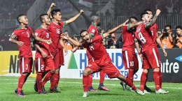 Timnas Indonesia ketika tampil di final Piala AFF 2016 silam. Semoga di Piala AFF tahun ini, Indonesia bisa juara/Foto: Foxsportsasia.com