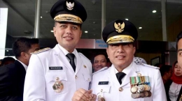Edy Rahmayadi dan Musa Rajekshah saat dilantik sebagai Gubernur dan Wakil Gubernur Sumatera Utara (Foto: tribunnews.com)