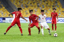 Timnas Indonesia U-16 vs Vietnam U-16 (Gambar Kompas.com)