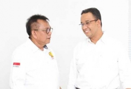 M Taufik dan Anies Baswedan/Merdeka.com