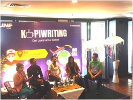 Acara Kopiwriting JNE ddan Kompasiana tanggal  27 September 2018 lalu di Aston Denpasar / dokpri