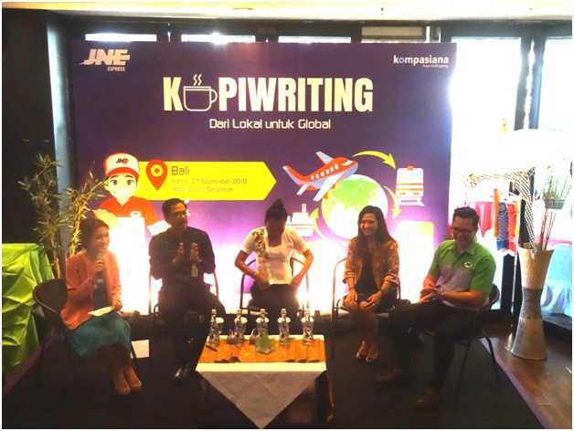 Kopiwriting JNE dan Kompasiana di Denpasar, 27 September 2018 / koleksi  pribadi