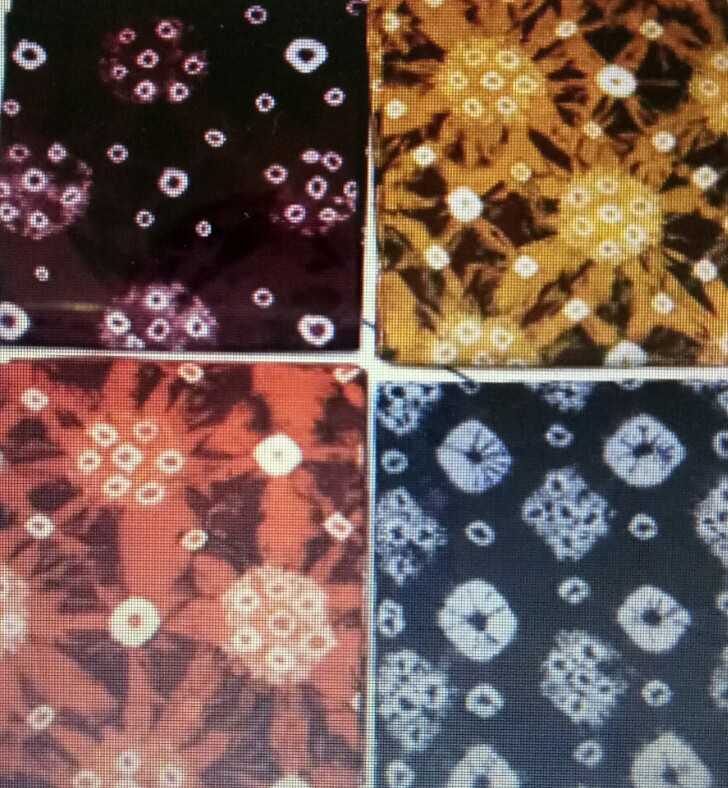 Bintik Tujuh Salah Satu Motif Khas Jumputan Palembang Bintik Tujuh Salah Satu Motif Khas Jumputan Palembang