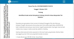 Siaran Pers Kemenkominfo 2/10/2018 |Website Kemenkominfo