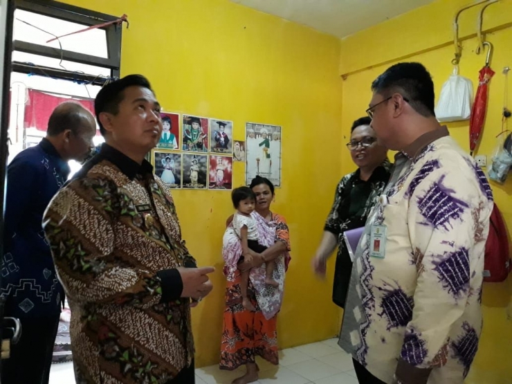 Walikota Banjarmasin - Ibnu Sina saat meninjauRusunawa Ganda Magfirah di kelurahan Kelayan Selatan, 