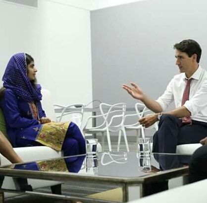 PM Kanada, Justin Trudeau bersama Malala (dok.mee.net) 