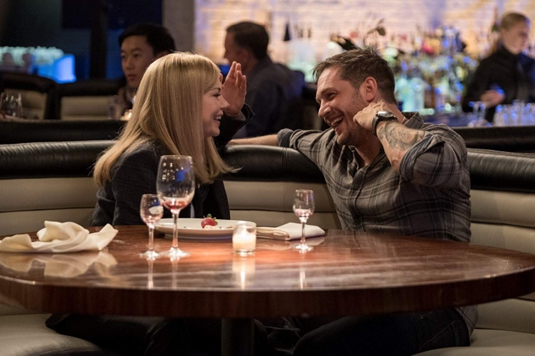 MIchelle Williams dan Tom Hardy dalam VENOM|http://www.venom.movie