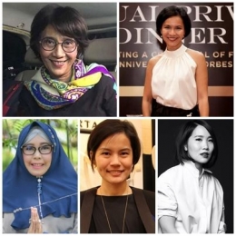 Kolase Foto| Sumber: Tempo, Forbes, @lindaafrianimamin, Good News from Indonesia, Carline Darjanto Youtube Channel