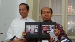 Sutopo Purwo Nugroho bertemu Jokowi/TribunNews.com