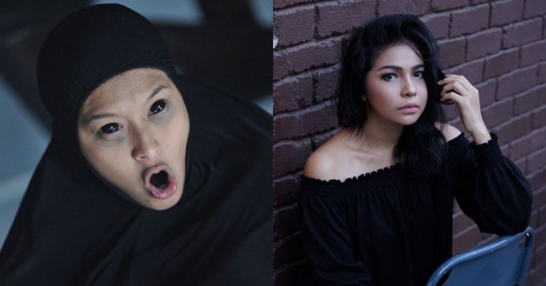 Weni Panca, artis Indonesia pemeran hantu wanita di Munafik 2 (dok. kompas)