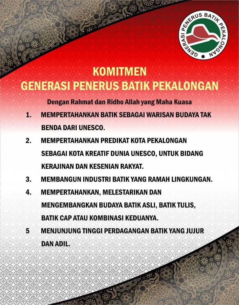 komitmen penerus generasi batik pekalongan