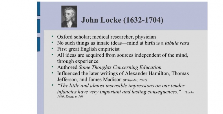 Locke: "Some Thoughts Concerning Education" (2):