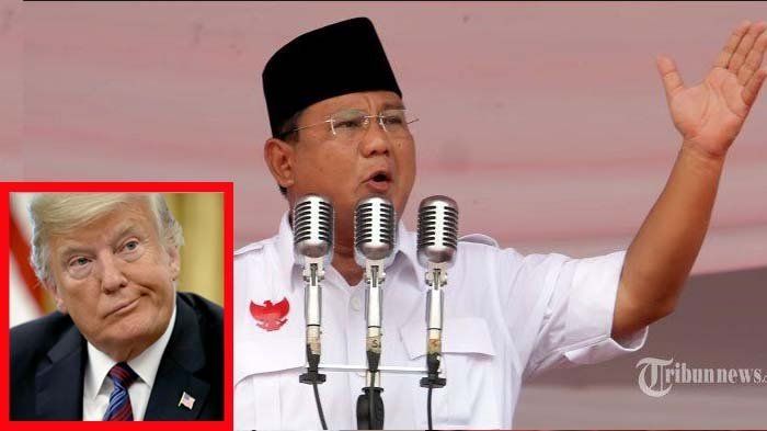 Bagi Prabowo, sosok Trump dapat saja menjadi ilham - Gbr: Tribunnews.com