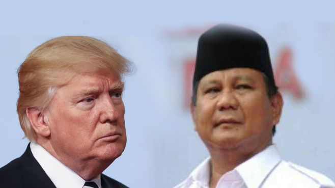 Ilustrasi Donald Trump dan Prabowo Subianto/Sukarja/sumber: Kabar.news