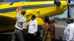 Jokowi mengecek persiapan pengiriman BBM. Foto | Lipiutan 6