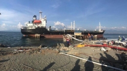 Ini KM Karmila, tanker yang dapat menjamin ketersediaan BBM di Sulteng. Foto | cnbcindonesia.