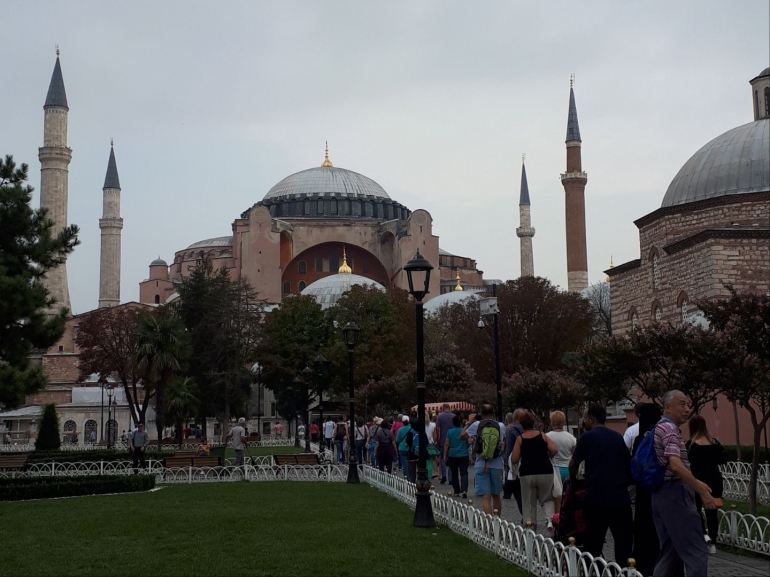 Hagia Sophia, ikon Istanbul. Dokumentasi pribadi.