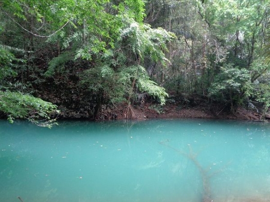 Birunya aliran air sungai dari Danau Kassi Kebo (dok.pri)