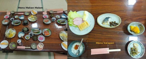Menu makan malam dan sarapan (Dokpri | Sony DSC-HX5V)