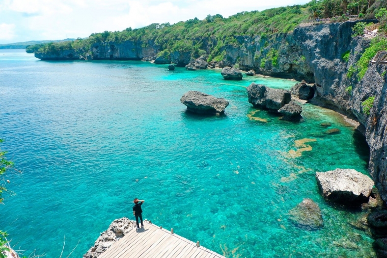 Menikmati angin laut yang lembut. dokpri