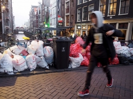 Sampah di kota Amsterdam | Dokumentasi Pribadi