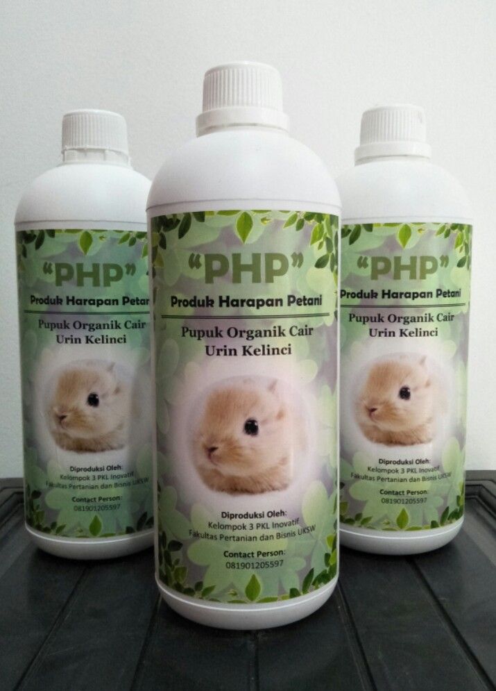 Tampilan Kemasan Pupuk Organik Cair "PHP" (Sumber: Dokumentasi Pribadi)