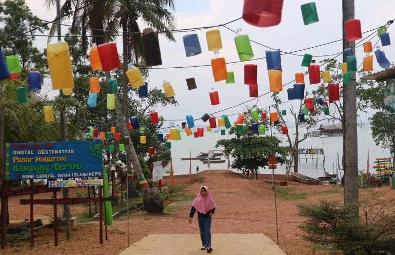 Pintu Masuk Pasar Mangrove Kampung Terih Batam. | Dokumentasi Pribadi