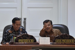 Joko Widodo (Jokowi) dan Jusuf Kalla (JK). (Biro Pers Setpres)