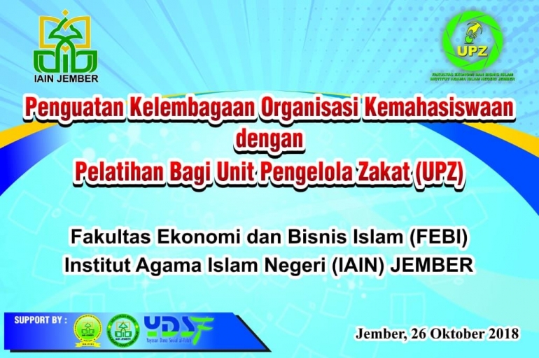 Pelatihan Unit Pengelola Zakat (UPZ) FEBI IAIN Jember