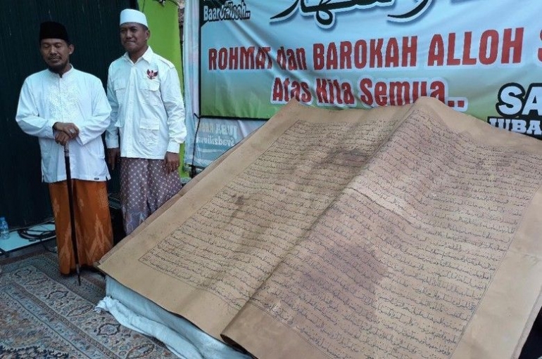 Mushaf Alquran yang dihadiahkan ke Prabowo - Foto/Detik.com