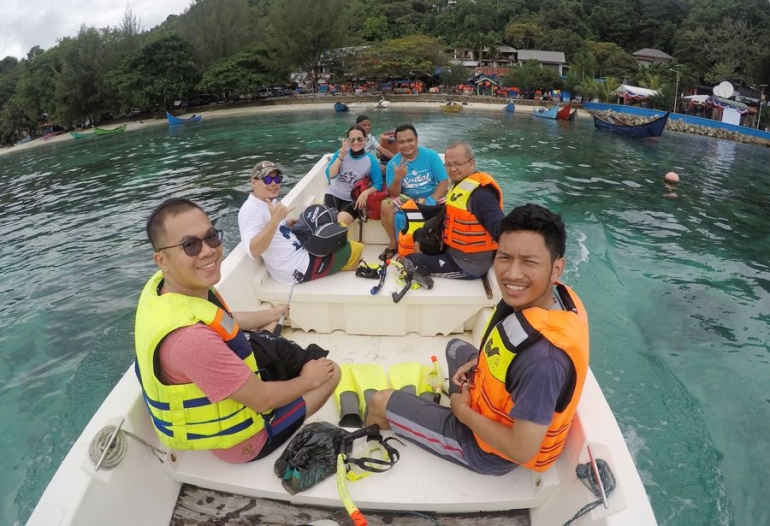 Perjalanan menuju Pulau Rubiah (Koleksi pribadi)