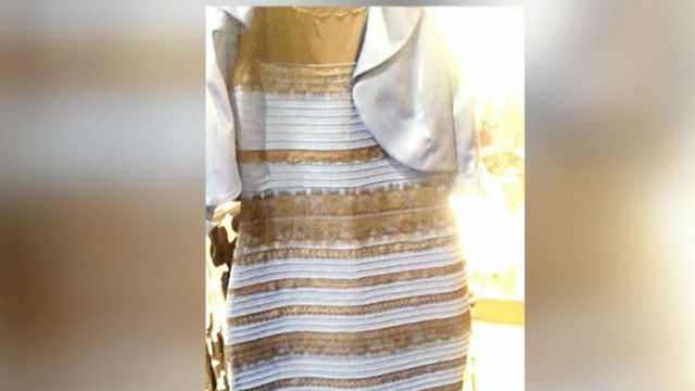 Kontroversi #TheDress. Apakah warna gaun ini? Emas bergaris putih atau biru bergaris hitam? - foto: cbsnews.com