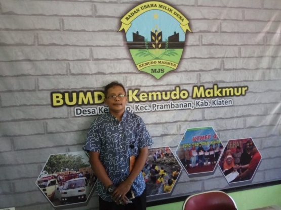 Purwoto Nur Wahono, Direktur BUMDes Kemudo Makmur/foto dokpri