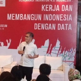 Budiman Sudjatmiko memaparkan gagasan awal pembentukan Inovator 4.0 Indonesia | Dokumentasi Pribadi 