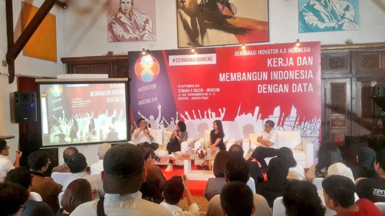 Suasana deklarasi Inovator 4.0 Indonesia di Museum Cemara Jakarta Pusat pada Kamis (20/9/2018) | Dokumentasi Pribadi