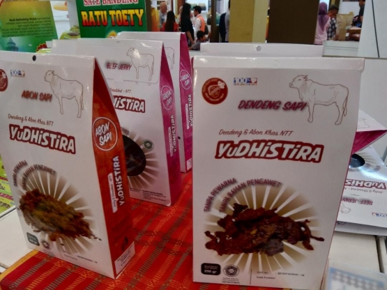 Yudhistira, produk berbasis daging sapi dan ikan tuna khas NTT. (foto dokumentasi pribadi)