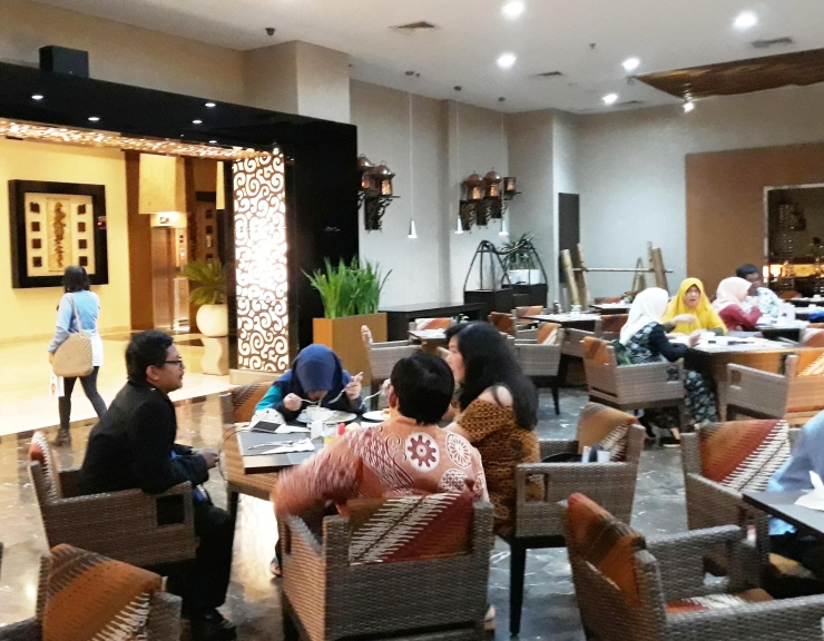 Suasana di ruang resto Atria Hotel Malang/Dok. Pribadi