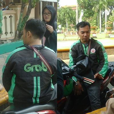 Wawancara Tim Mahasiswa UNISNU Jepara dengan salah satu driver ojol, Kamis (1/11) dok pribadi