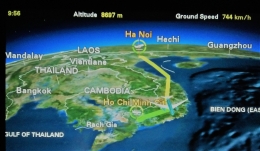 Jarak dari Hanoi menuju Ho chi Minh